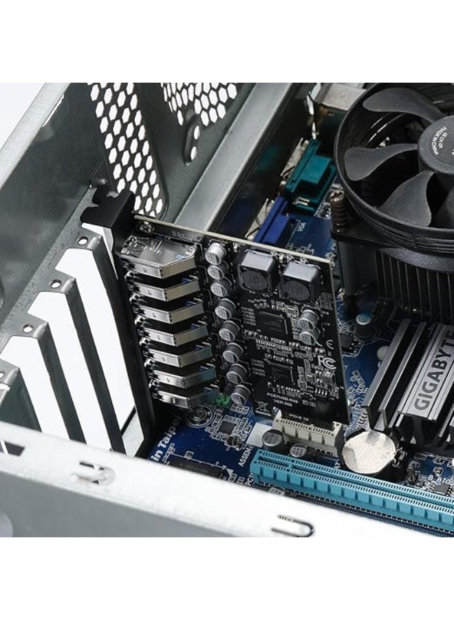 Universal 7-Port PCI Express USB 3.0 Expansion Card for Desktop PCs with High-Speed Data Transfer - Image 4